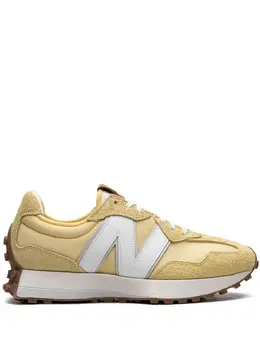 New Balance: Жёлтые кроссовки  327