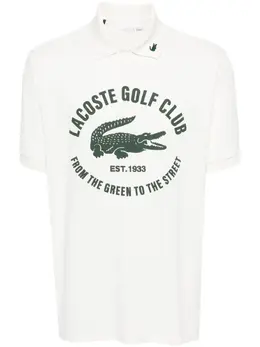 Lacoste: Поло с принтом