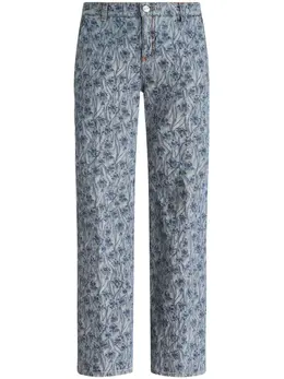 ETRO: Жаккардовые джинсы 