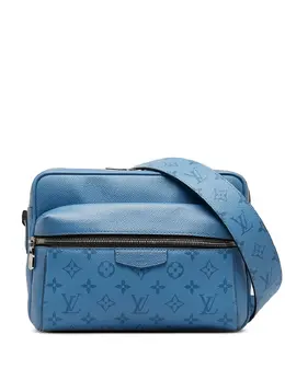 Louis Vuitton Pre-Owned: Голубая сумка через плечо