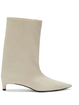 Jil Sander: Бежевые ботинки 