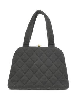 CHANEL Pre-Owned: Чёрная сумка-шоппер 
