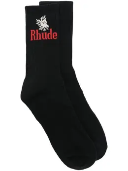 RHUDE: Чёрные носки 