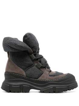 Brunello Cucinelli: Коричневые ботинки 