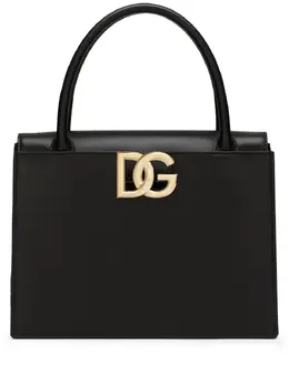 Dolce & Gabbana: Чёрная сумка-шоппер 