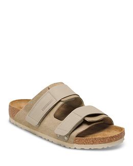 Birkenstock: Бежевые сандалии 