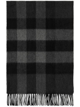 Burberry: Чёрный шарф 