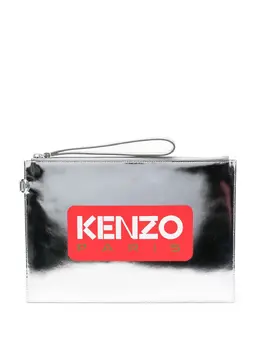 Kenzo: Клатч с принтом 