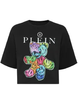 Philipp Plein: Чёрная футболка  Smile