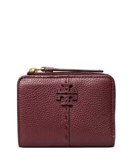 Tory Burch: Коричневый кошелёк McGraw