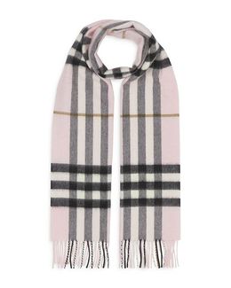 Burberry: Розовый шарф 