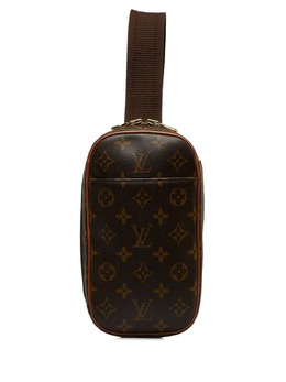 Louis Vuitton Pre-Owned: Коричневая сумка через плечо