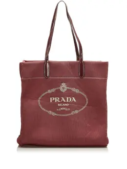 Prada Pre-Owned: Бордовая сумка-шоппер