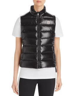 Moncler: Чёрный жилет  Ghany