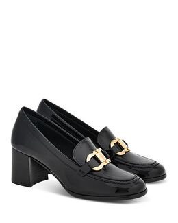 Ferragamo: Чёрные лоферы  Gancini