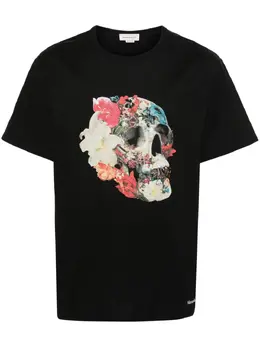 Alexander McQueen: Футболка  Skull с принтом
