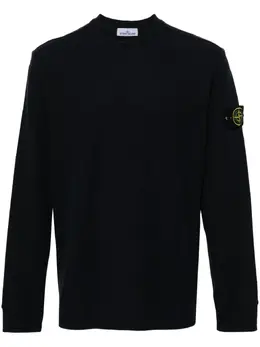 Stone Island: Синий свитер  Compass