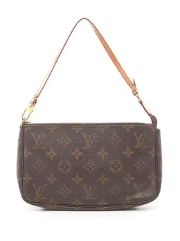 Louis Vuitton Pre-Owned: Коричневый клатч