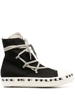 Rick Owens DRKSHDW: Чёрные кроссовки 