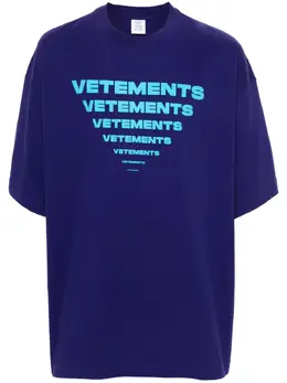 VETEMENTS: Футболка с принтом 