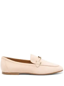 Tod's: Бежевые лоферы  Horsebit