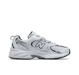 New Balance: Серебристые кроссовки 530