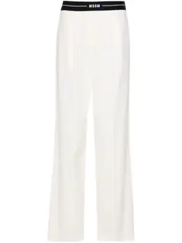 MSGM: Белые брюки 