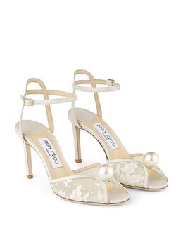 Jimmy Choo: Белые босоножки  Sacora 85