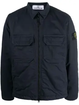 Stone Island: Синяя рубашка  Compass