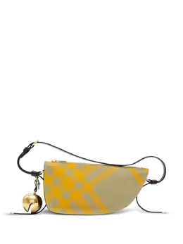 Burberry: Жёлтая сумка 