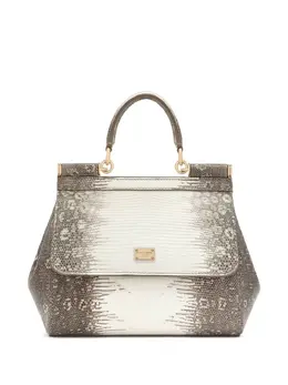 Dolce & Gabbana: Бежевая сумка  Sicily