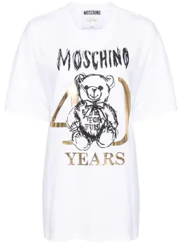 Moschino: Футболка  Teddy Bear с принтом