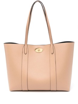 Mulberry: Бежевая сумка-шоппер  Bayswater
