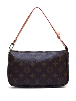 Louis Vuitton Pre-Owned: Коричневый клатч