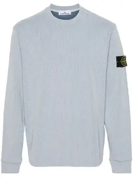 Stone Island: Голубой свитер  Compass