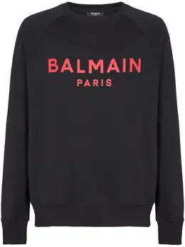 Balmain: Свитшот с принтом 