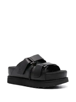 UGG: Чёрные сандалии 