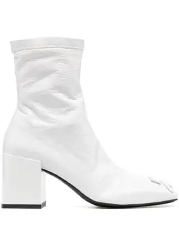 Courrèges: Белые ботинки 
