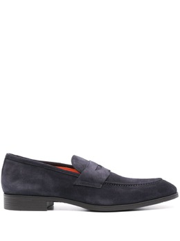 Santoni: Синие туфли 