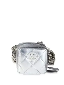 CHANEL Pre-Owned: Серебристая сумка 