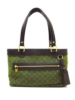 Louis Vuitton Pre-Owned: Зелёная сумка