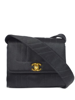 CHANEL Pre-Owned: Чёрная сумка через плечо 