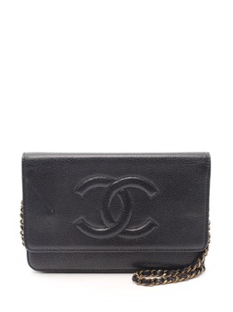 CHANEL Pre-Owned: Чёрный кошелёк