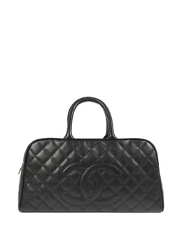 CHANEL Pre-Owned: Чёрная сумка-шоппер 