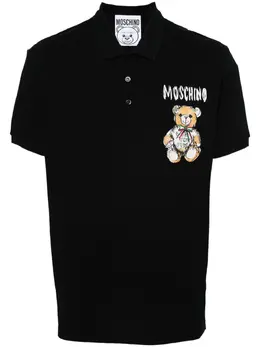 Moschino: Хлопковое поло  Teddy Bear