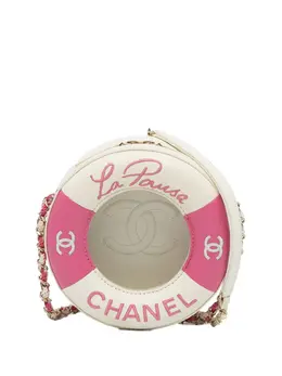 CHANEL Pre-Owned: Белая сумка через плечо 
