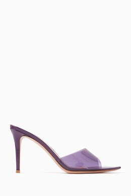 Gianvito Rossi: Прозрачные сабо Elle 85