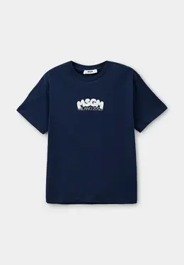 MSGM Kids: Синяя футболка