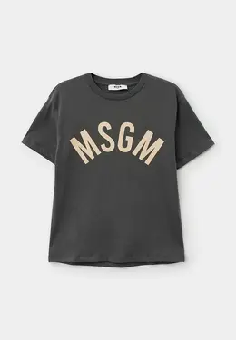 MSGM Kids: Серая футболка