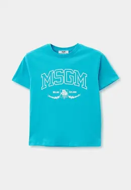 MSGM Kids: Голубая футболка